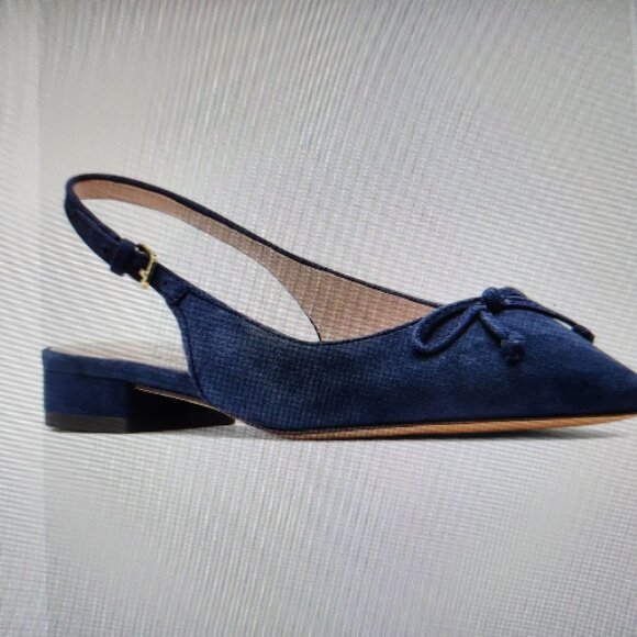 Kate Spade "Veronica" Flats. Captain Navy. Suede. NIB. Size 10 - Picture 2 of 14